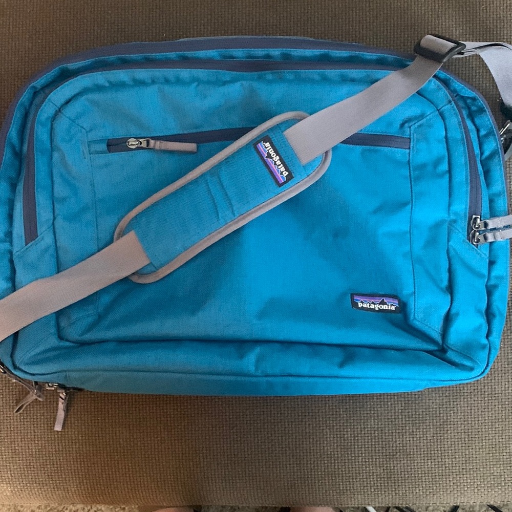 Patagonia Laptop Messenger Bag Blue Vintage